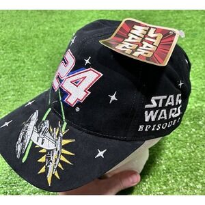 Vintage 1999Jeff Gordon Hat Star Wars Episode 1 Nascar #24 Pepsi Racing Snapback
